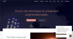 Desktop Screenshot of leapmotion.com